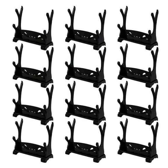 FRCOLOR 12Pcs Plastic Swords Organizer For Collectors And Hobbyists Suitable For Home Decoration