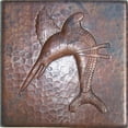 thumbnail image 1 of Sword Fish Hammered Copper Tile, 1 of 1