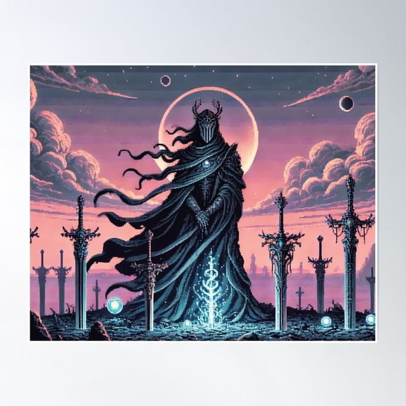 Sword Master Poster Wall Art, Modern Wall Decor, 8x12 UNFRAMED