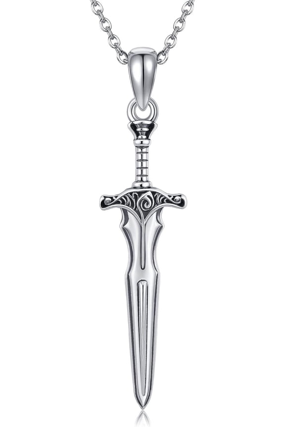 Sword Necklace 925 Sterling Silver Sword Gothic Earrings Gothic Jewelry Gifts for Women