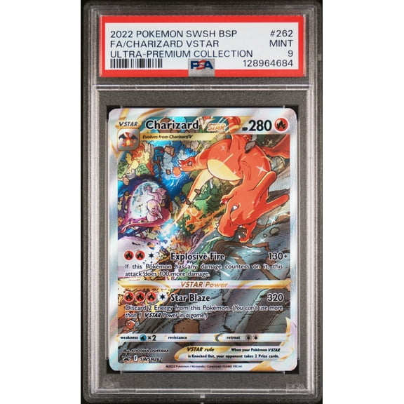 Sword & Shield Promo Charizard VSTAR Holo Black Star Promo PSA 9 #SWSH262