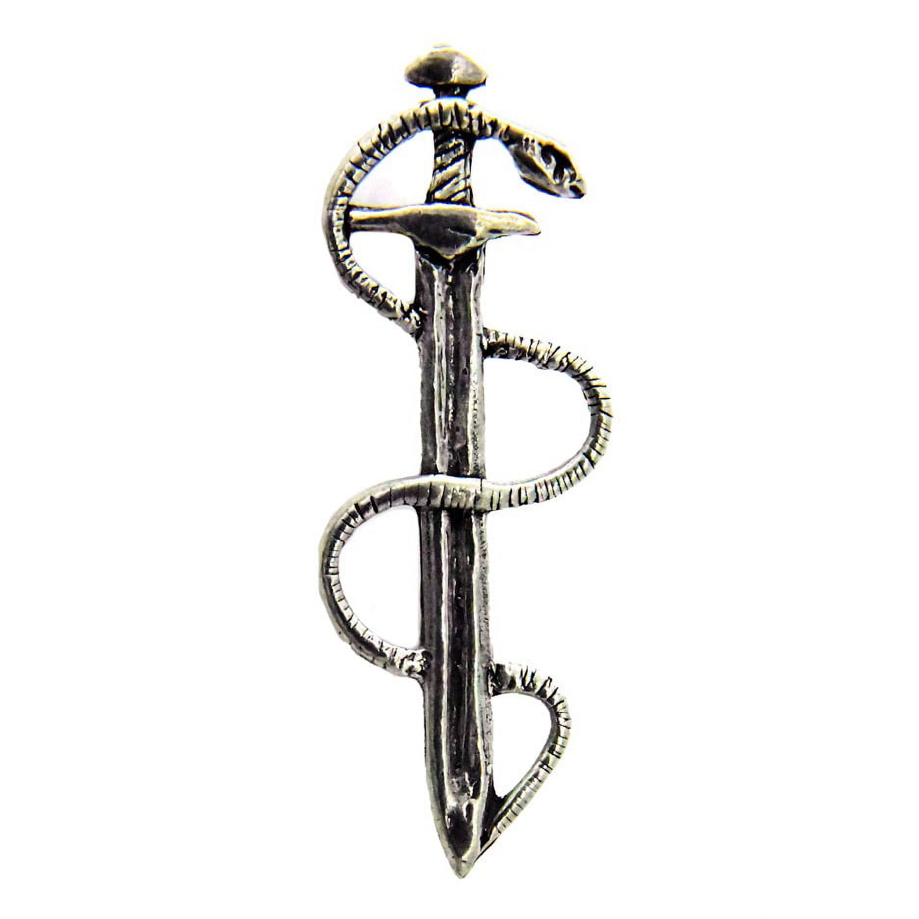 Sword and Snake Pin, Snake, G002, Rod of Asclepius, Medicine