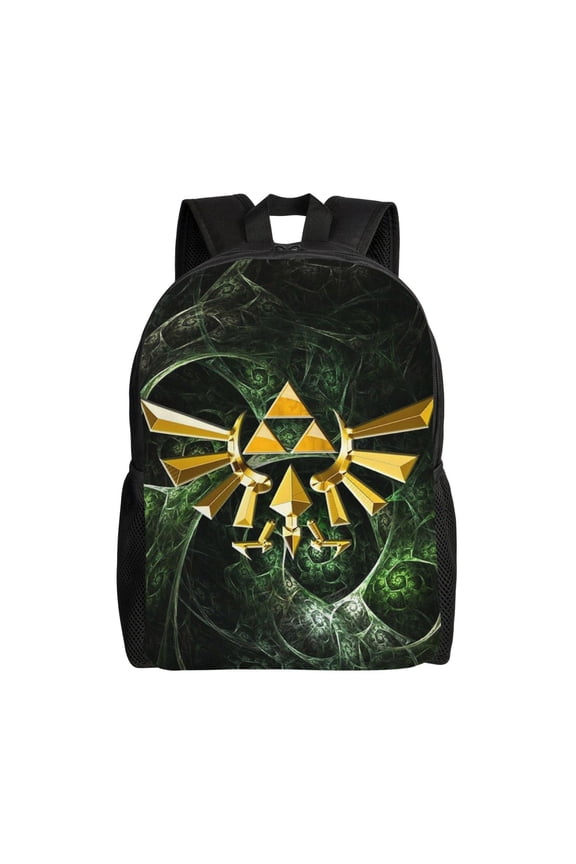 Sword Zel-da Logo Backpack Laptop Bag Shoulder Bags Daypack Bookbag for Camping Travel