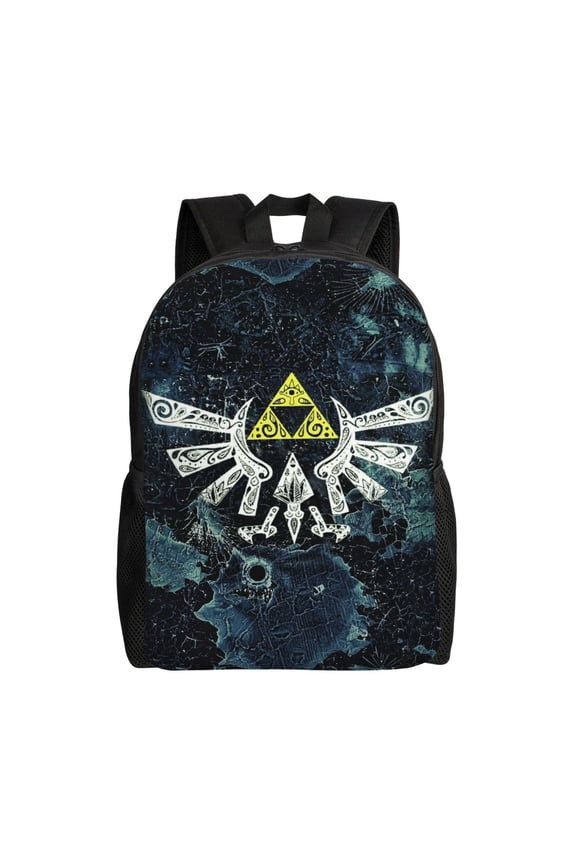 Sword Zel-da Logo Backpack Laptop Bag Shoulder Bags Daypack Bookbag for Camping Travel