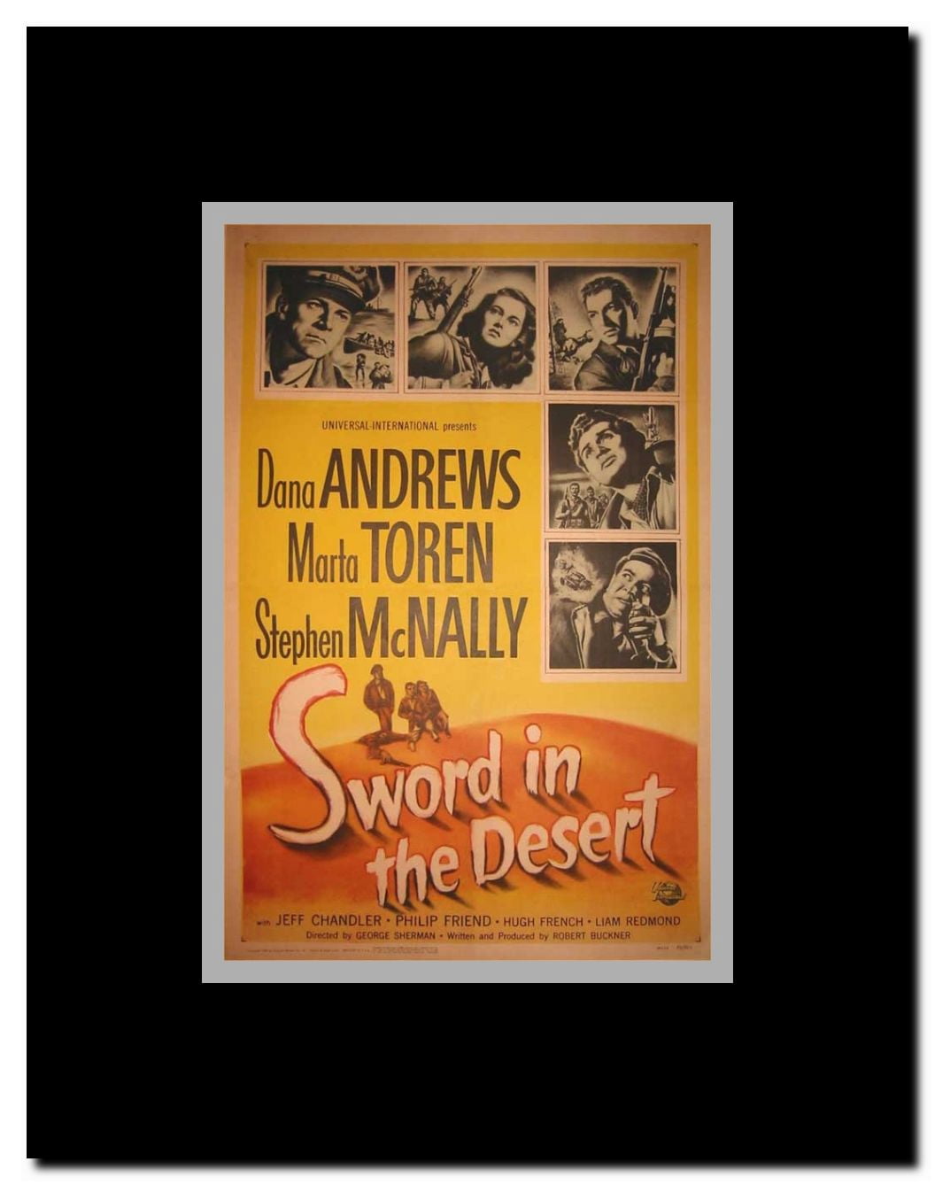 Sword in the Desert Framed Movie Poster