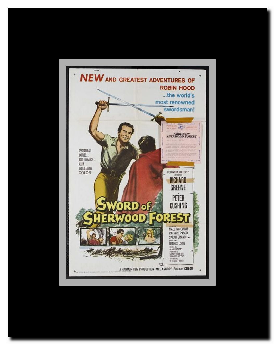 Sword of Sherwood Forest Framed Movie Poster