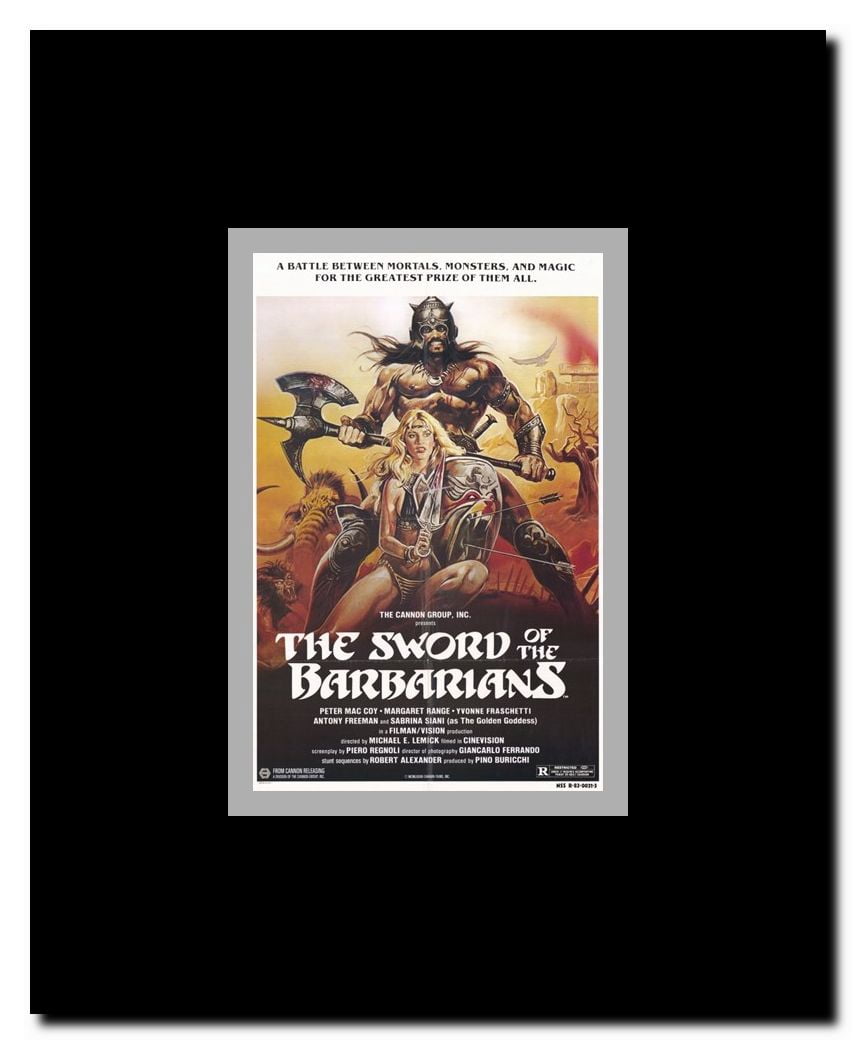 Sword of the Barbarians Framed Movie Poster
