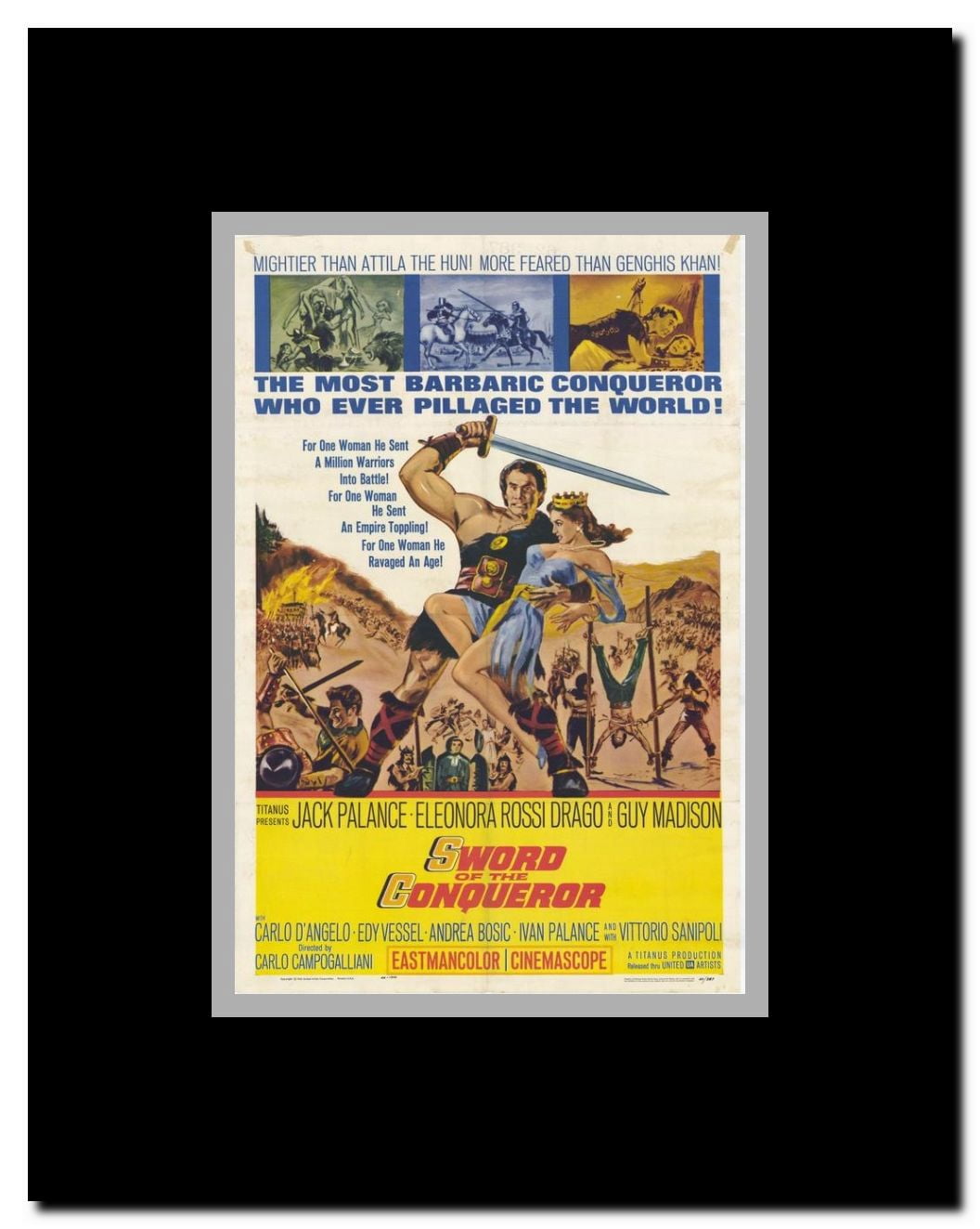 Sword of the Conqueror Framed Movie Poster