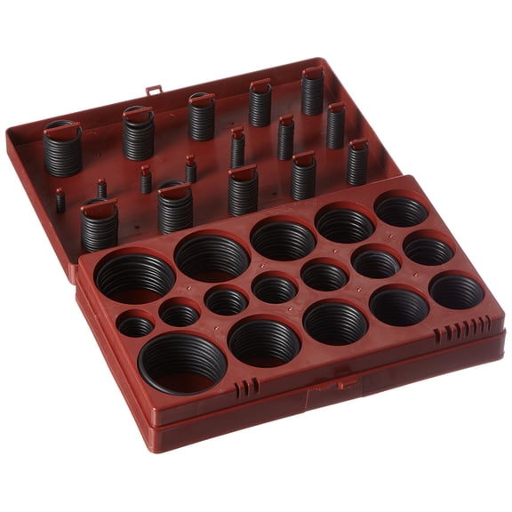 Swordfish 00180 SAE ORing Assortment, 407Piece Kit, Nitrile Rubber (NBR) ORings in 32 Sizes, Automotive, Plumbing, Hydraulic & General Repair Seals