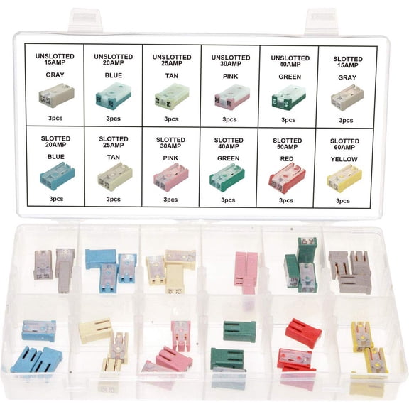 Swordfish 51190 - MCASE+ Cartridge Fuse Assortment, 36 Pieces