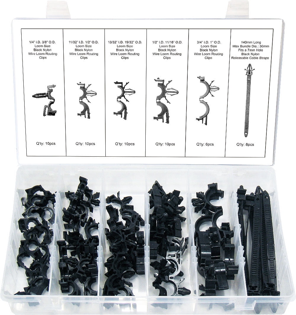 Metal Wire Routing Clips Swordfish 60650 – 54‑Piece Wire Harness Routing Clip Assortment ...