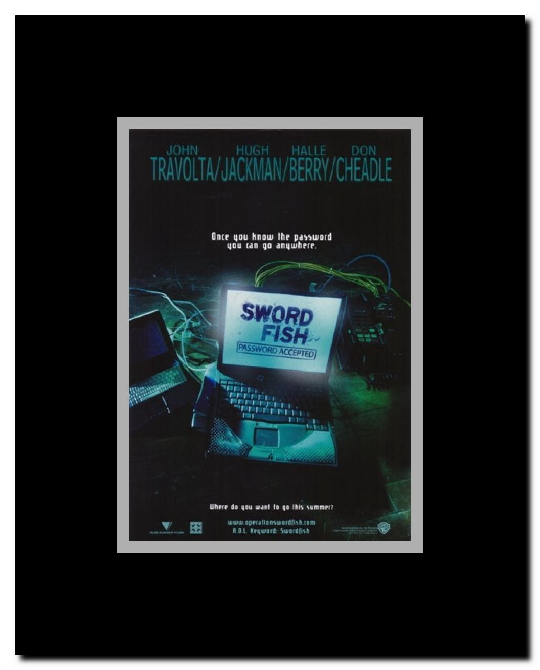 Swordfish Framed Movie Poster