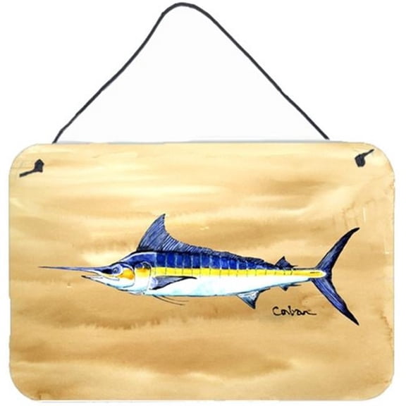 Swordfish On Sandy Beach Wall and Door Hanging Prints