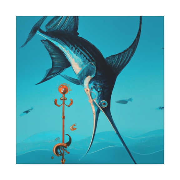 "Swordfish in Majesty" - Canvas