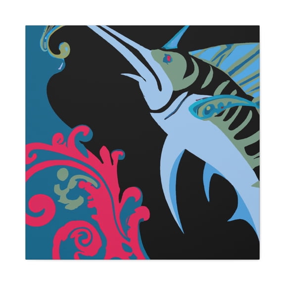 "Swordfish in Rococo" - Canvas