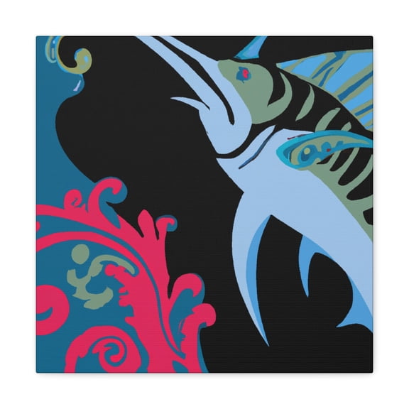 "Swordfish in Rococo" - Canvas