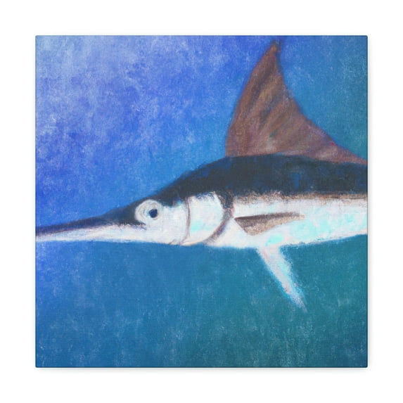 Swordfish in Turquoise - Canvas
