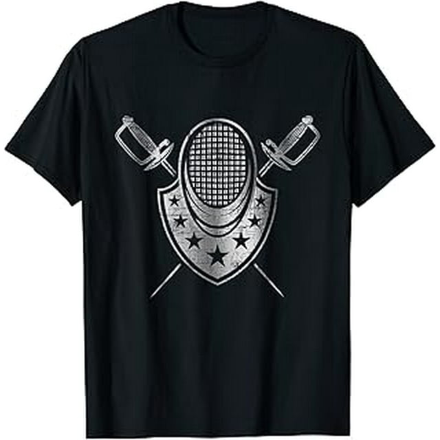 Swordplay - Fencing Fencer Swordsman Rapier Sabre Mask Sword T-Shirt ...