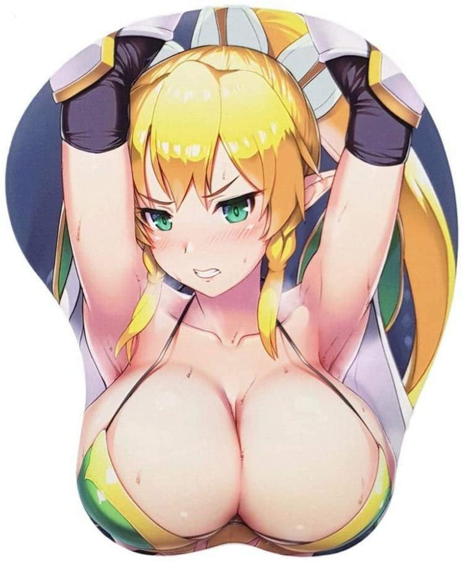 Swords Online Leaf Girl Anime Oppai Soft Ergonomic Mouse Pad w/ 3D Wrist Support - image 1 of 5