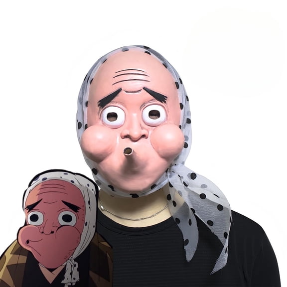 Swordsmith Village Haganezuka Hotaru Latex mask party makeup props Anime Cosplay costume