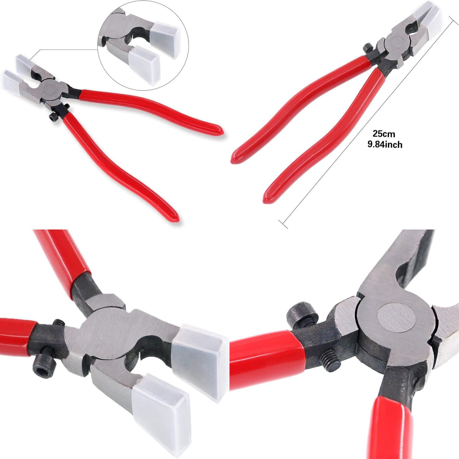 Swpeet Heavy Duty Key Fob Pliers Tool Metal Glass Running Pliers with