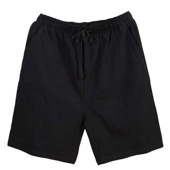 SROBPTY Mens Pajama Shorts, Man Fashion Solid Loose Sleeping Pajamas Shorts Pants Black XL