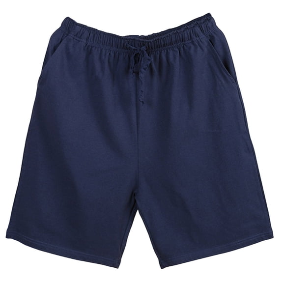 SROBPTY Mens Pajama Shorts, Man Fashion Solid Loose Sleeping Pajamas Shorts Pants Navy L