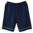 thumbnail image 1 of SROBPTY Mens Pajama Shorts, Man Fashion Solid Loose Sleeping Pajamas Shorts Pants Navy XXXXL, 1 of 3