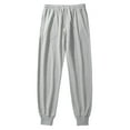 thumbnail image 1 of SROBPTY Mens Pants Plus Size, Men Fashion Casual Solid Elastic Waist Drawstring Full Length Sport Pants White M, 1 of 4