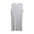 thumbnail image 1 of Swstbby Mens Robes, Men's Loose Solid Color Sleeveless Round Neck Thin Home Pajama Robes White XXXL, 1 of 3