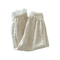 thumbnail image 1 of SROBPTY Toddler Pants, Children's Summer Thin Loose Casual Print Elastic Waist Lace Mosquito Repellent Ankle Pants White 1-2 Years, 1 of 3