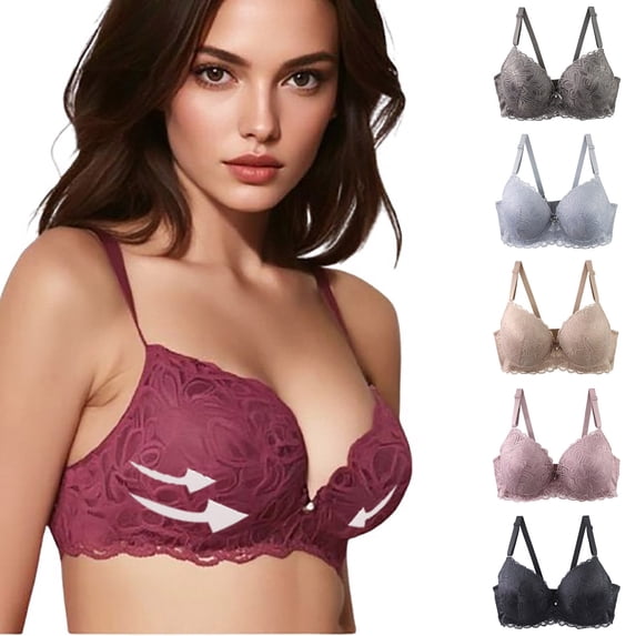 SROBPTY Womens Bras Plus Size, Bras for Women, Woman's Large Size Solid Comfortable Breathable Bra Underwear No Rims Khaki XXXL