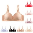 thumbnail image 1 of SROBPTY Womens Bras Plus Size, Bras for Women, Women's Solid Backless Seamless Push Up Underwear Everyday Bras Beige L, 1 of 3