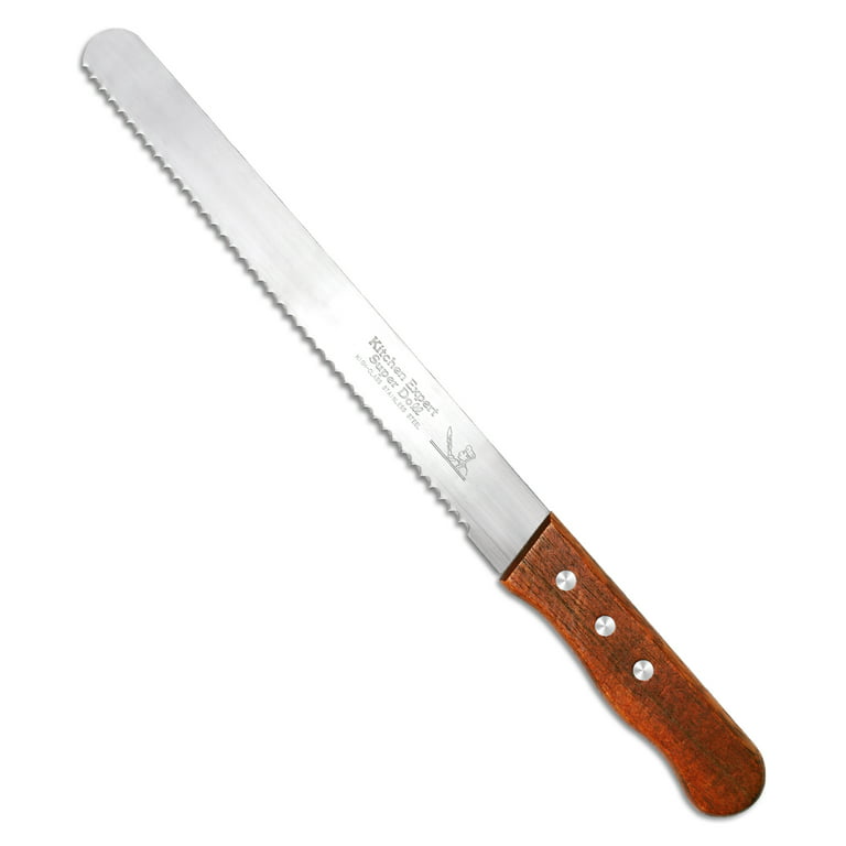 Core Kitchen Sandwich Spreader Knife, Serrated Edge, Silicone Handle, Gray,  9in
