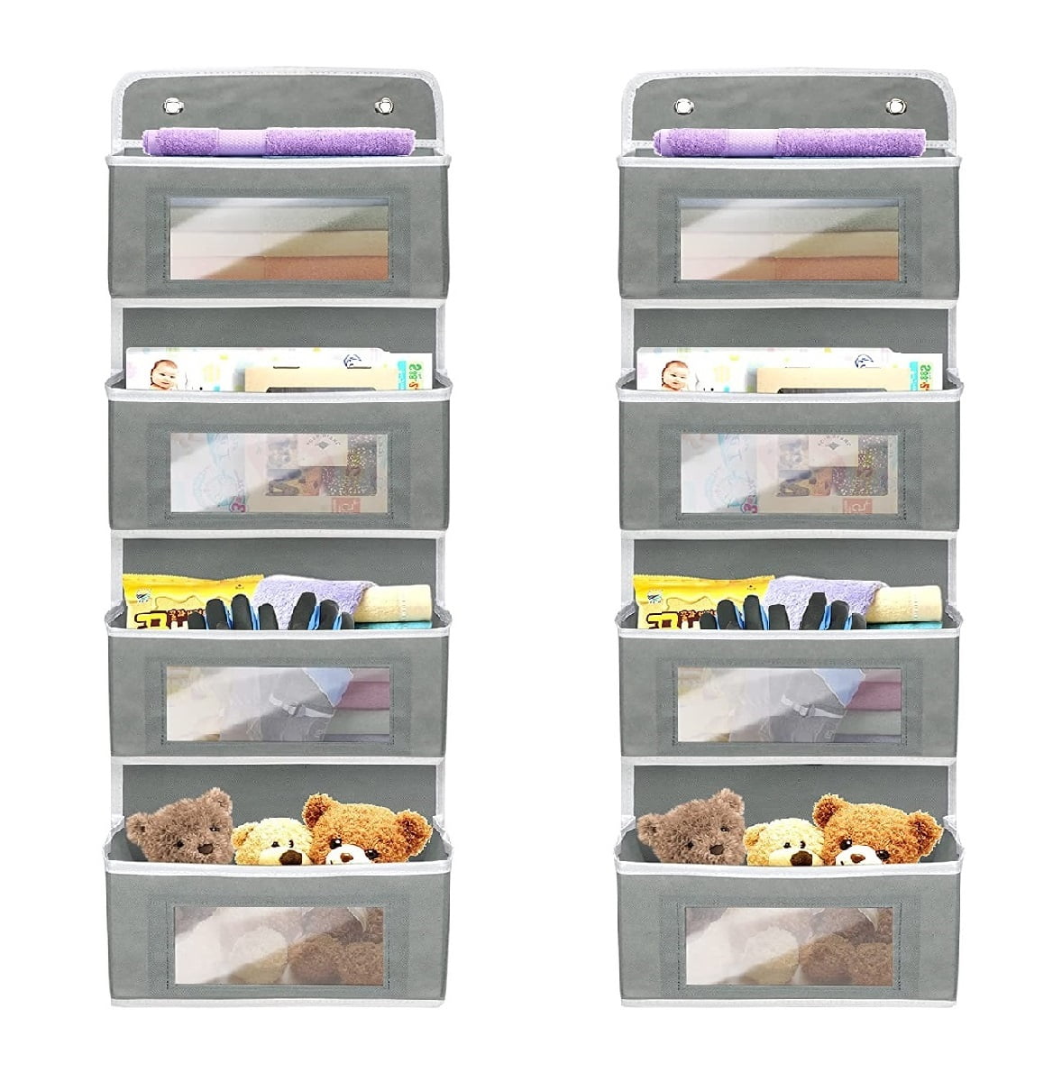 Over the Door Pantry Organizer, Delamu 6-Tier Larger Metal Pantry Door  Storage Spice Rack, 6.42D x 16.73W x 9.13H, White