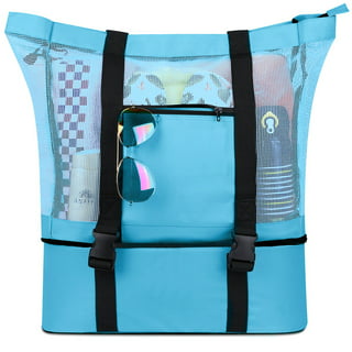 JTWEEN Beach Bags, Large Capacity Waterproof Beach Tote Bag with 4 Pockets  Breathable Printed Beach Handbag for Pool Party Gym Picnic Travel 