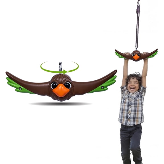 Swurfer Ninja Twister Swing Spins Set - 360° Twist Spin Toy, Swing Set Accessories for Backyard, Kids Outdoor Toys, Playground Hang Toys, Easy Install, Adjust Height, Durable, Up to 300lbs, Hawk