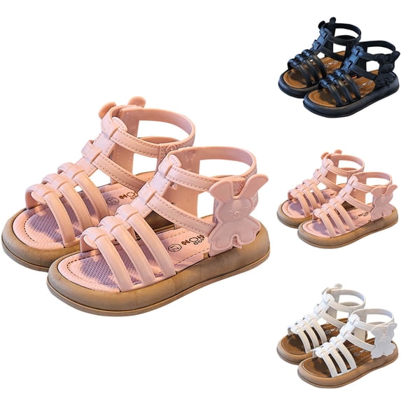 Swuxness Big Girls Flats Sandals Open Toe Summer Graceful Delicate for Beach Moments