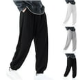 thumbnail image 1 of Swuxness Boys Yoga Sweatpants Full Length Pants Solid Color Elastic Waist Pocket Casual Wear, 1 of 5