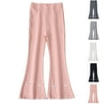 thumbnail image 1 of Swuxness Fall Winter Girls Casual Long Pants Solid Color Elastic Waist Comfortable Pants, 1 of 4
