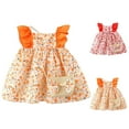 thumbnail image 1 of Swuxness Girls Dress Print Sleeveless Short Summer Lightweight Fashion Style Casual, 1 of 4