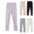 thumbnail image 1 of Swuxness Girls Leggings Full Length Pants Breathable Slim Repellent Thin Summer Wear, 1 of 4