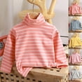 thumbnail image 1 of Swuxness Girls' Fleece Long Sleeve Shirt, Toddler Fall Tops, Middle Big Girls Winter Fleece Lastic Warm High Neck Versatile T Shirt for Kids Watermelon Red, 11-12 Years, 1 of 5