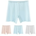 thumbnail image 1 of Swuxness Girls Solid Color Comfortable Thin Breathable Boyshort Underwear Exposure Protective Panties, 1 of 5