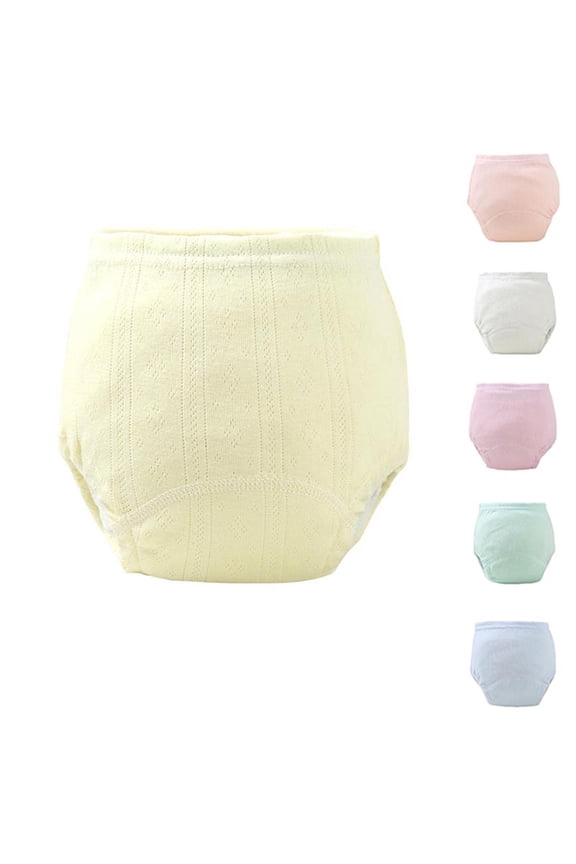 Infant Solid Color Training Pants Underwear Washable Waterproof Proof Potty Training