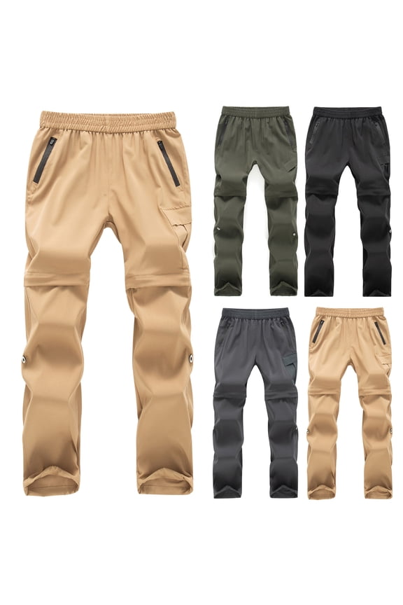 Kids Leisure Long Pants Elastic Waist Windbreaker Water Repellent Ski Wear