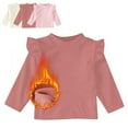 thumbnail image 1 of Swuxness Little Girls' Fleece Long Sleeve Sweatshirts, Toddler Winter Tops , Kids Thermal Fleece Lined Base Layer for Girls Pink, 18-24 Months, 1 of 4