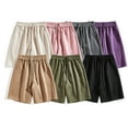 thumbnail image 1 of Swuxness Men Leisure Sports Stretch Solid Color Drawstring Pocket Pants Short Lightweight, 1 of 4