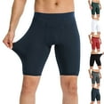 thumbnail image 1 of Swuxness Men Solid Color Gym Leggings Yoga Half Slim Sports Pants Short Flexible Stretch, 1 of 5