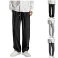 thumbnail image 1 of Swuxness Men's Jogger Long Sweatpants Summer Trousers Elastic Waist Straight-Leg Track, 1 of 3